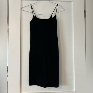 NWT Abercrombie & Fitch Chic Black Spaghetti Strap Mini Dress Size XS Extra Sm